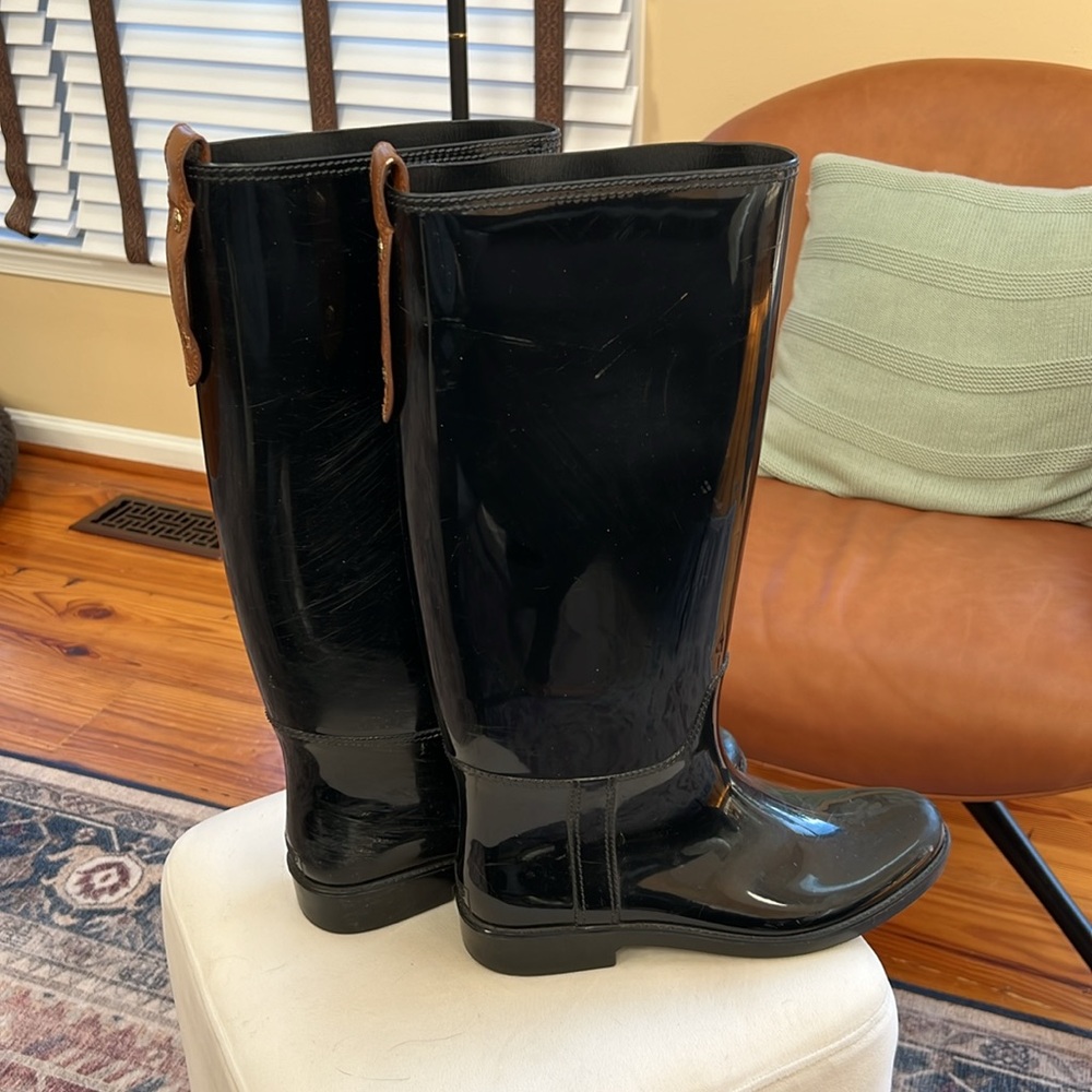 Coach Rubber Knee High Rainboots - Picture 3 of 7